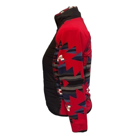 Lauren Active Ralph Lauren Southwest Insulted Full Zip Jacket (Black/Red) - Picture 8 of 12